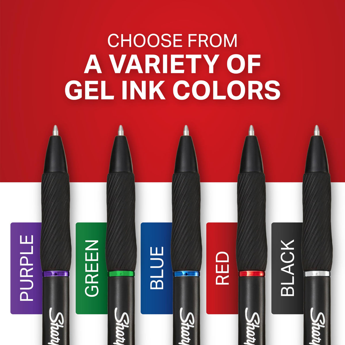 Sharpie S-Gel Pens, Medium Point (0.7mm), Black Gel Ink, 36 Count - Writing, Note-Taking, Office Supplies, No Smear, No (Pack of 36)