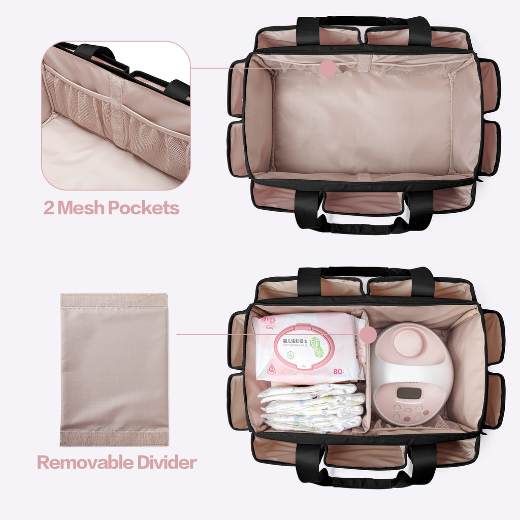 Fasrom Breast Pump Caddy with Cooler Bag, Pump Parts Organizer (additional view 1)