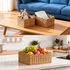 Quincry Scalloped Wicker Shelf Basket - view 8