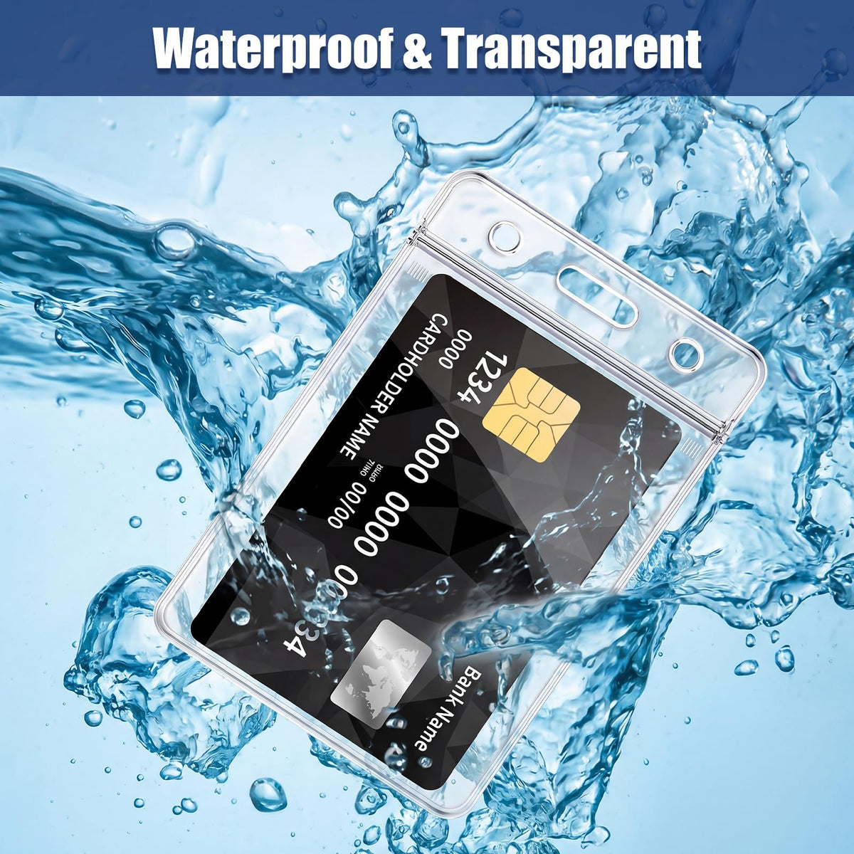 Badge Holders, Clear Waterproof ID