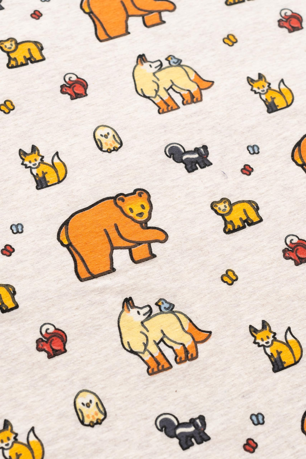 monica + andy Organic Organic Burp Cloth - Forest Friends view 1
