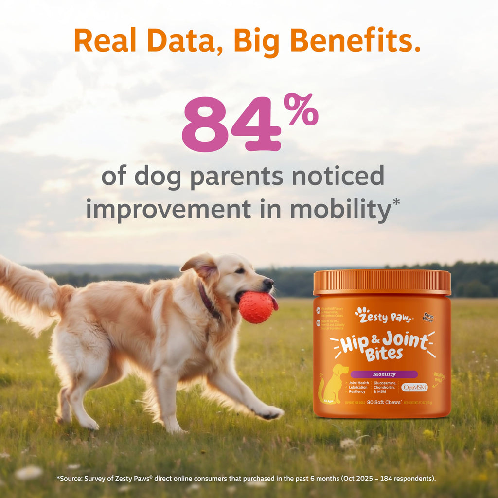 Zesty Paws Hip and Joint Supplement for Dogs