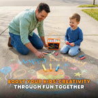 24 PCS Sidewalk Chalk for Kids - 13 Colors Chalk Bucket -Non-Toxic Washable (additional view 5)