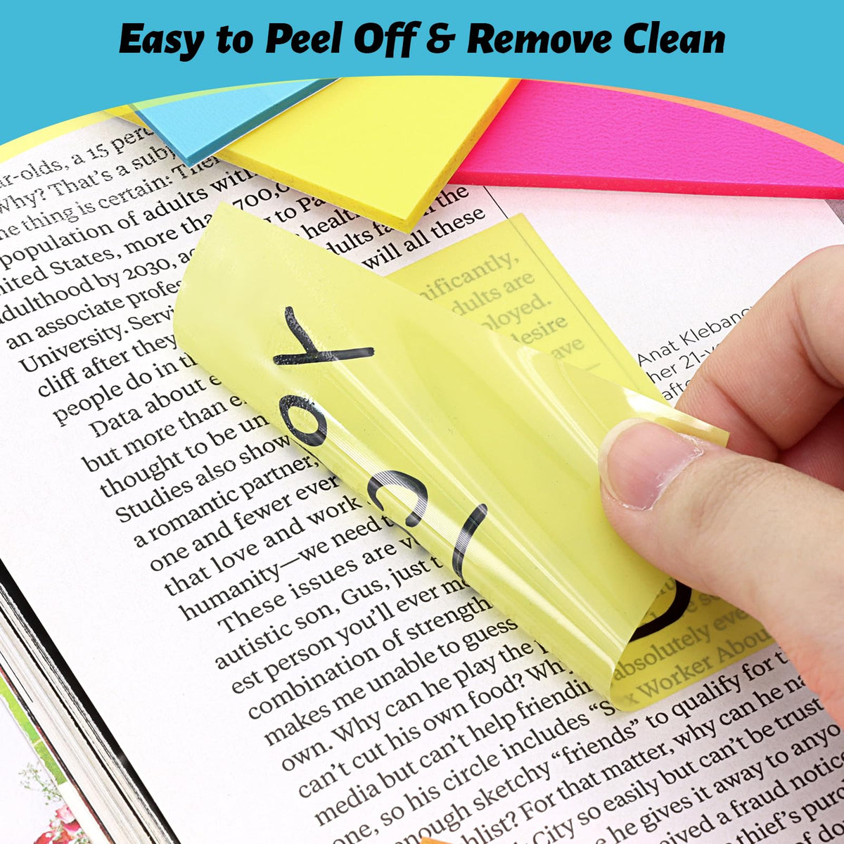 800 Sheets Transparent Sticky Notes