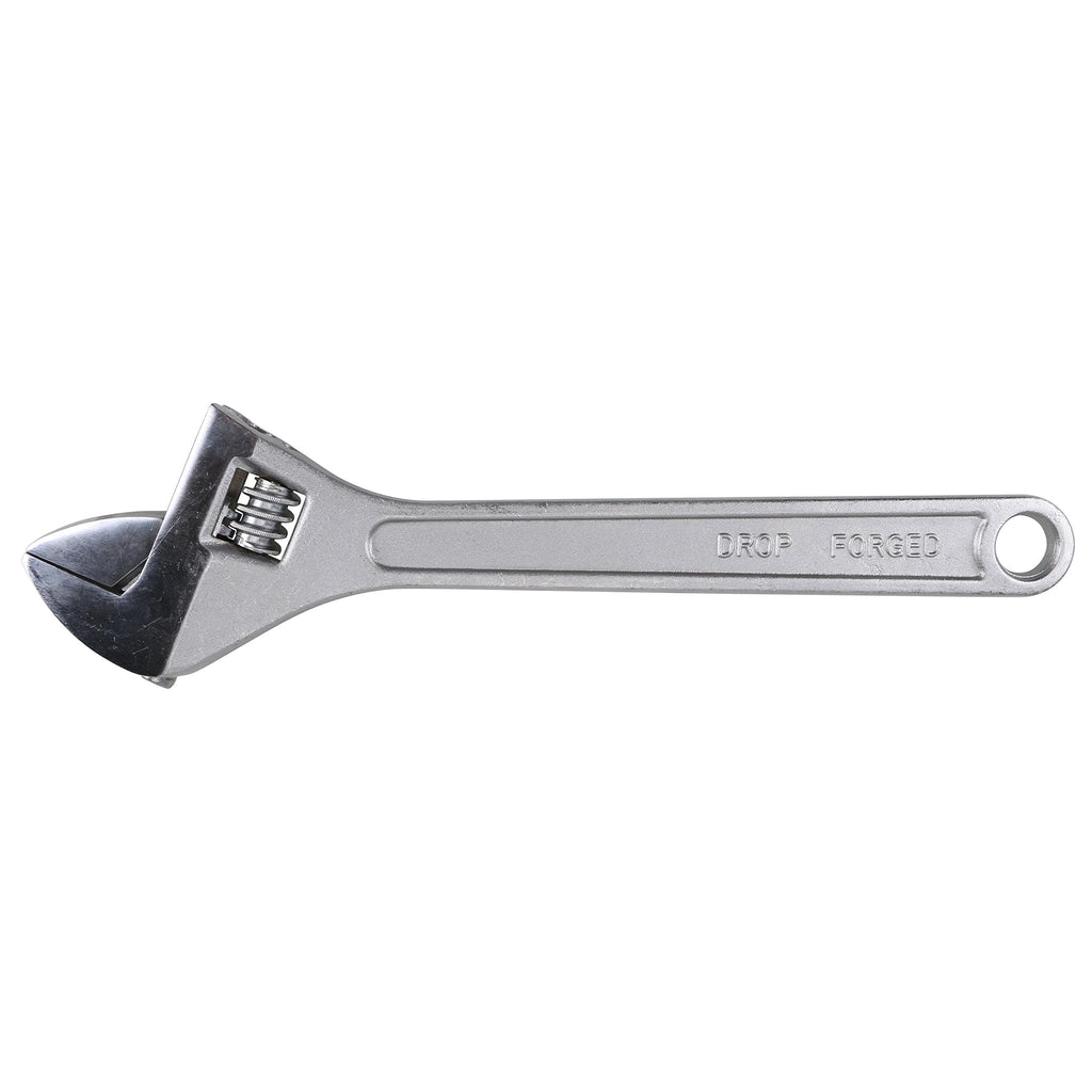 Olympia Tools 24" Adjustable Wrench, Heavy Duty Drop Forged Steel, Chrome Plated, Precision Machined Jaws, Rust