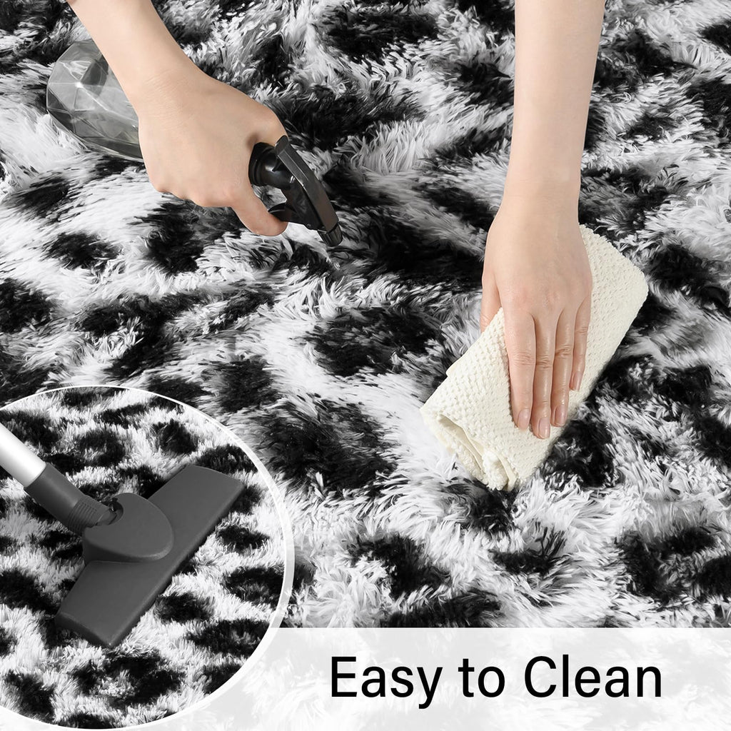 Amearea Leopard Area Rug - White / 2' X 4' (Runner) view 7