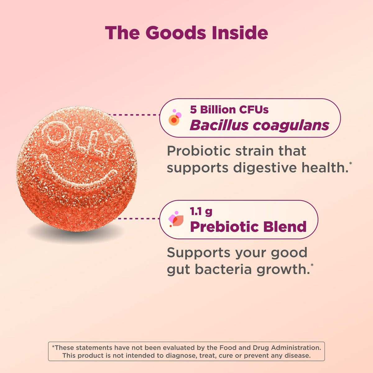 OLLY Probiotic + Prebiotic Gummy - view 2