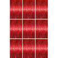 Voircoloria Foil Fringe Backdrop Curtains, 3.3x6.6ft