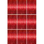 Voircoloria Foil Fringe Backdrop Curtains, 3.3x6.6ft