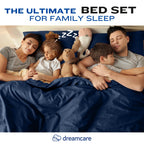 DREAMCARE Sheet Sets - 07 - Navy Blue / King - Extra Deep view 8