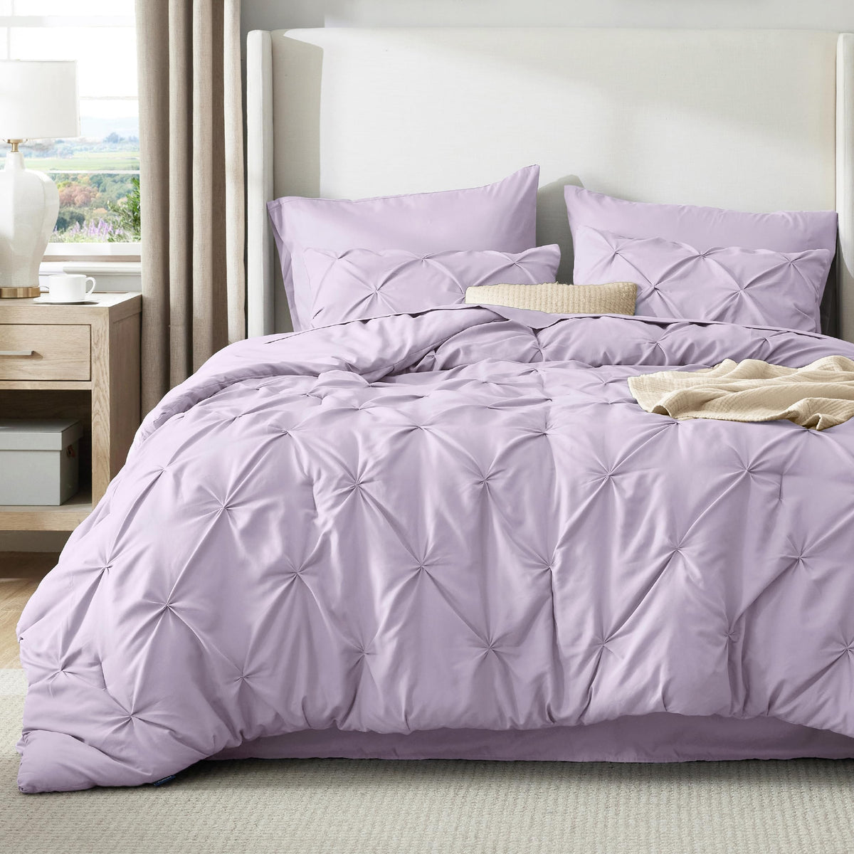 Bedsure Comforter Set & Sheet Set Bedding Set - 13 - Light Purple / Twin view 1