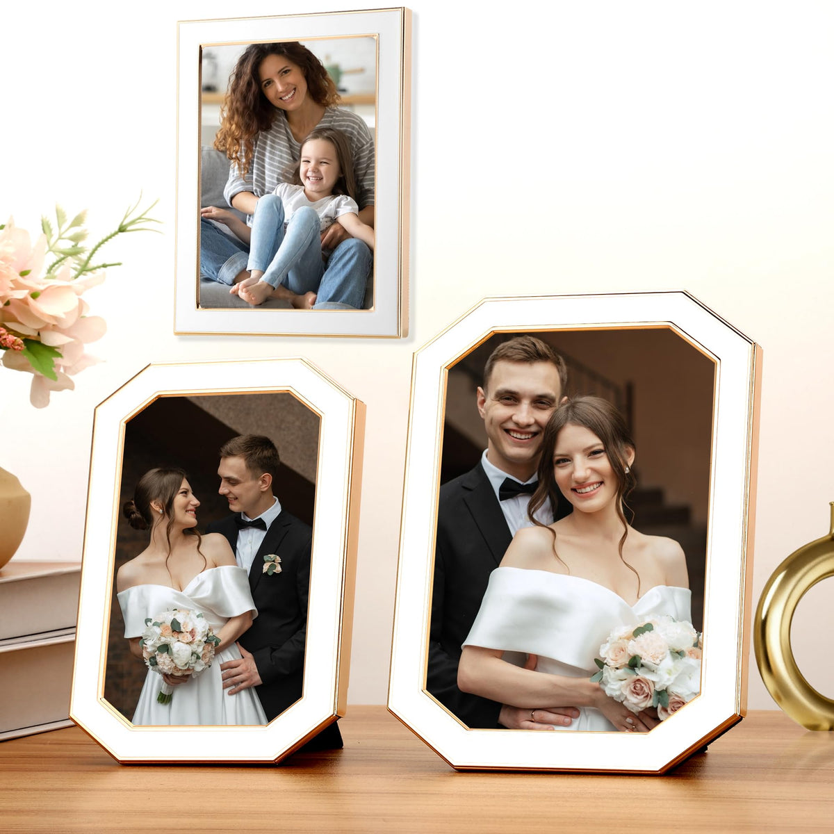 YiPinYin Enamel Picture Frames - White / 4x6Inch 2PK view 6