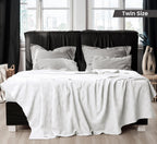 Utopia Bedding 100% Cotton Thermal Blanket Soft - White / Twin view 1
