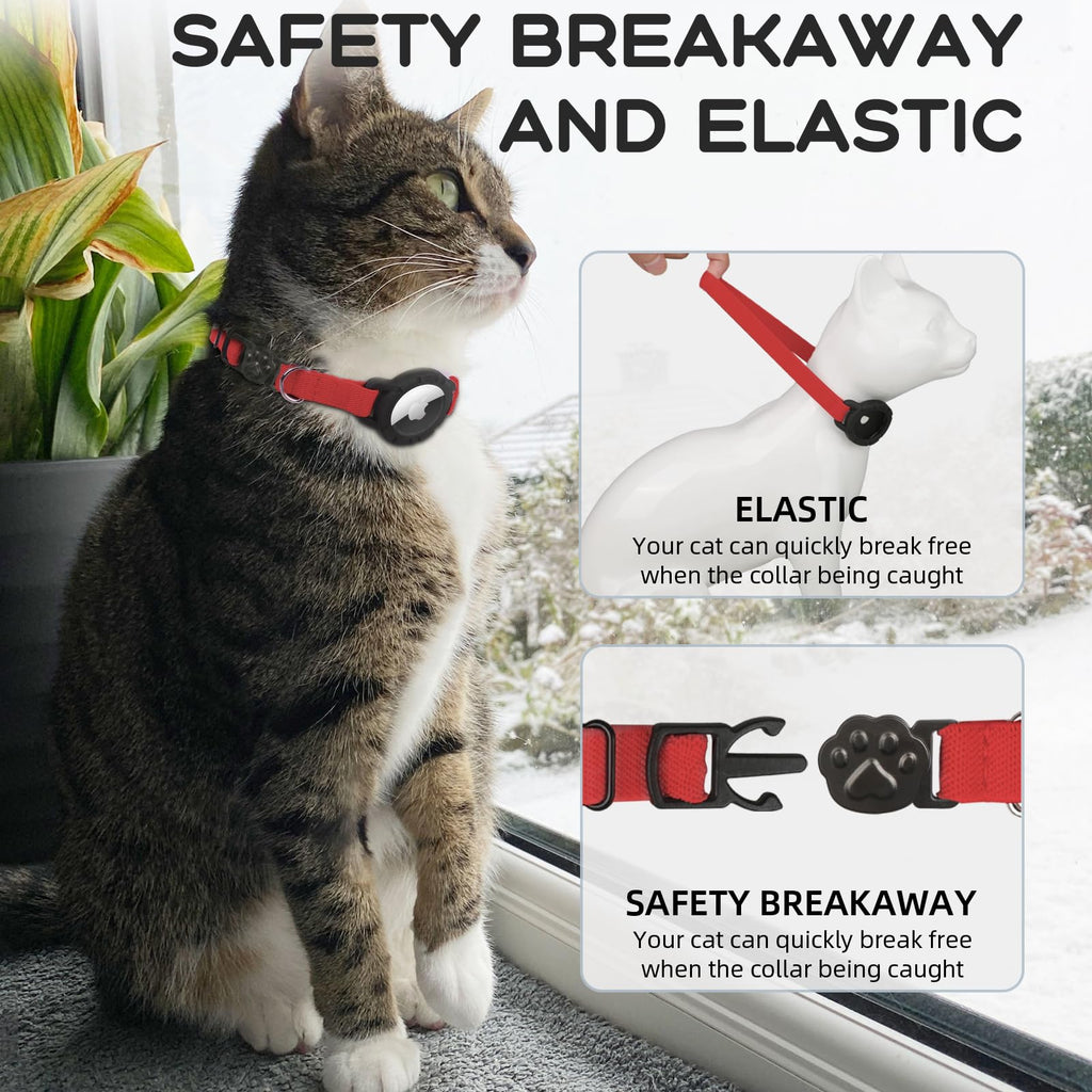 AirTag Cat Collars, Stretchy Collar