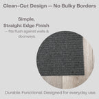 iCustomRug Ribbed Hallway Runner Rug, 3' x