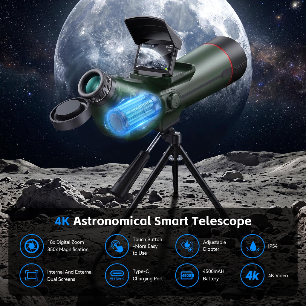 Digital Telescope,Professional Auto-Focus Digital Refractor Smart Telescope (additional view 1)