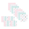 Luvable Friends Unisex Baby Cotton Rich Washcloths - Girl Feathers
