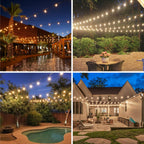 Meconard Pack S14 LED Outdoor String Light Replacement Bulbs, Warm White