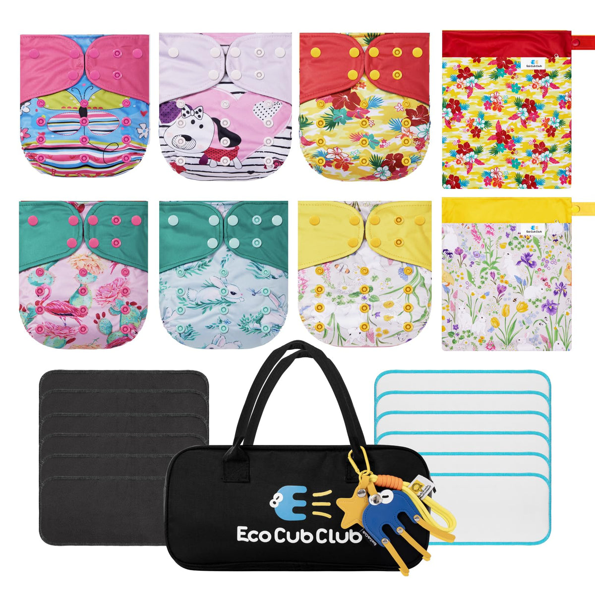ECOCUBCLUB Baby Shower Ready Cloth Diapers - G-02-awj