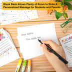 50Pcs Teacher Mail Notes to Parents - Colorful, Smiley Face view 3