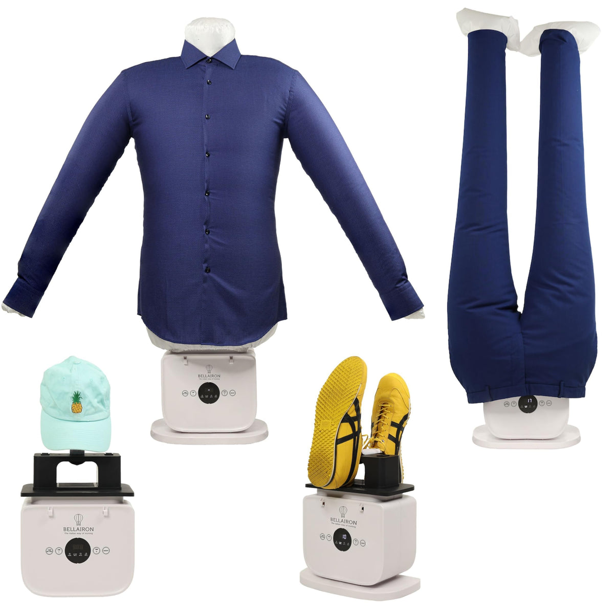 BELLAIRON Automatic Ironing Machine for Clothes, Hot-Air Garment Finisher and Hands-Free