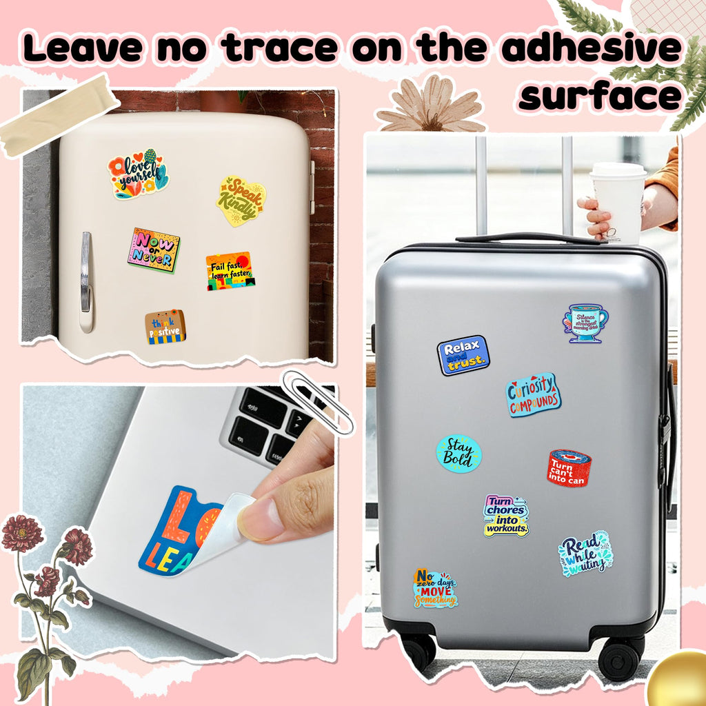 Motivational Stickers,Vinyl Water Bottles Laptop Sticker for Teens Adults (additional view 3)