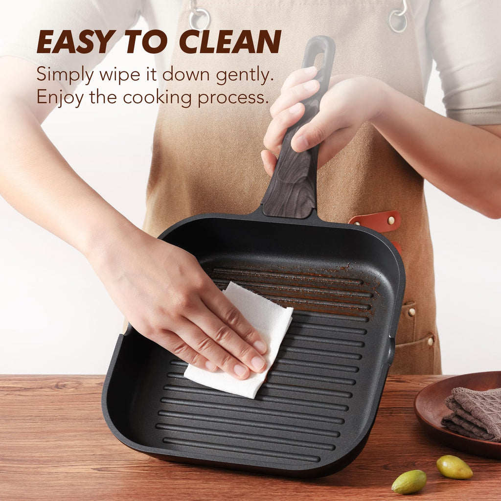 SENSARTE Nonstick Grill Pan for Stove Tops, Versatile Griddle