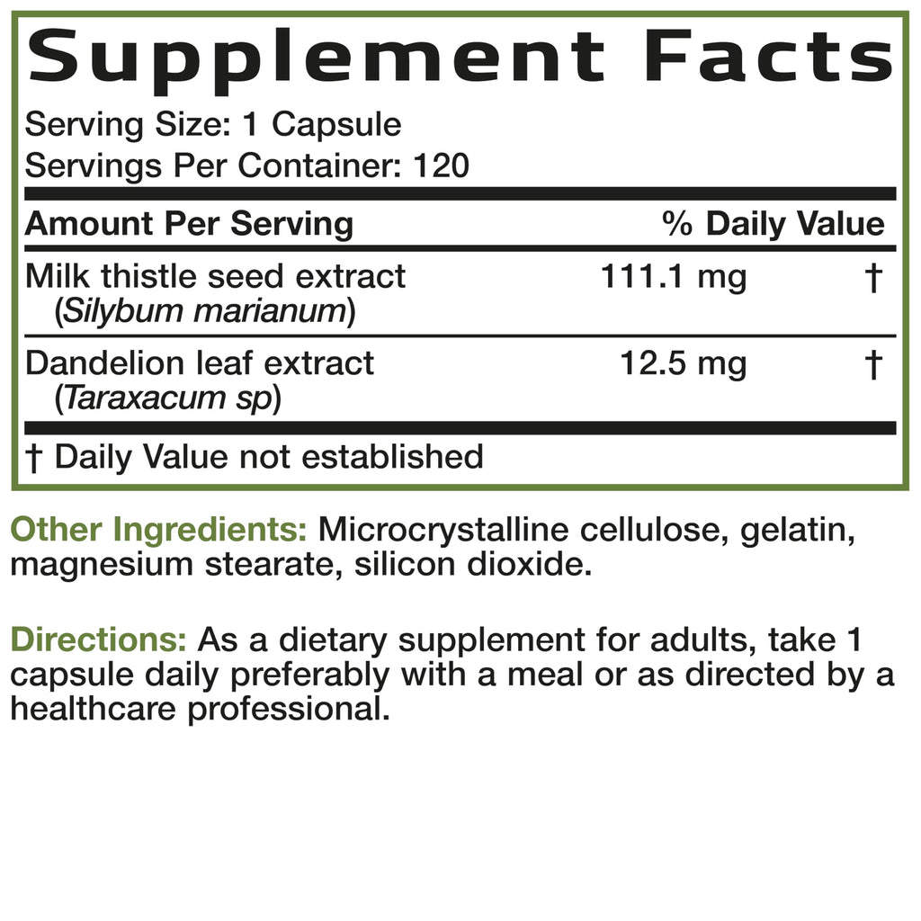 Bronson Milk Thistle 120 Count