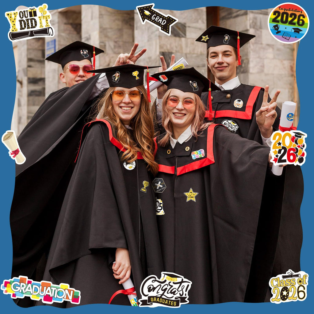 MARFOREVER 200PCS Graduation Stickers 2027 College Grad Stickers (additional view 7)