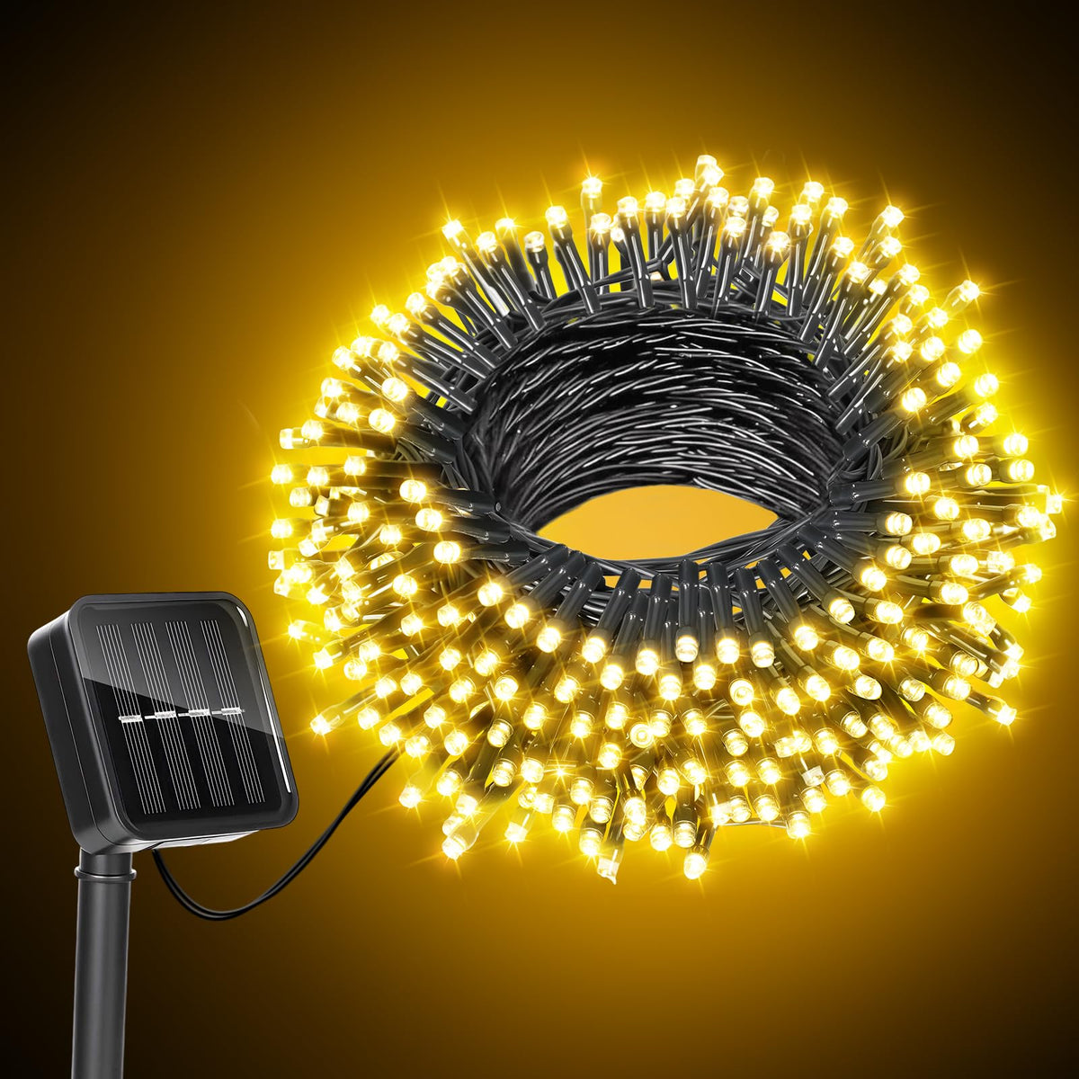 Moettany Solar Christmas Lights Outdoor Waterproof Solar String Lights Outdoor with 8