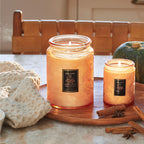 Voluspa Large Scented Candle Jar 18 Oz, 100 Hr Burn - 21 - Spiced Pumpkin Latte view 1