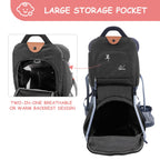 WIPHA Toddler Hiking Backpack Carrier - Black view 4