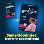 GoodNites Girls Nighttime Underwear, Size – Large, 11 Ct
