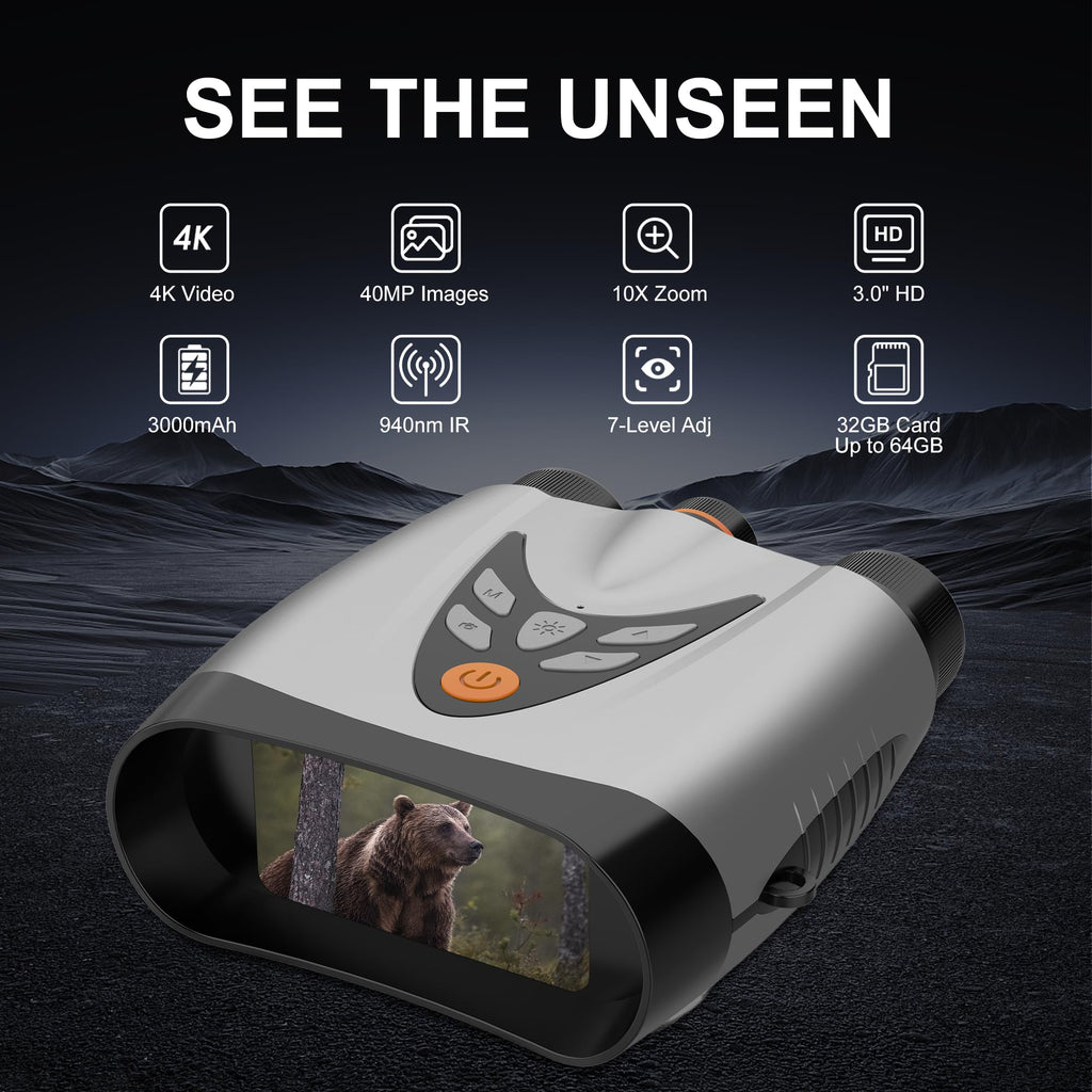 Tizycod Night Vision Goggles Binoculars Gift for Men Dad Husband (additional view 1)