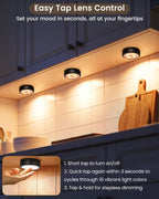 TECOMLIGHT LED Puck Lights with Remote Control - view 2