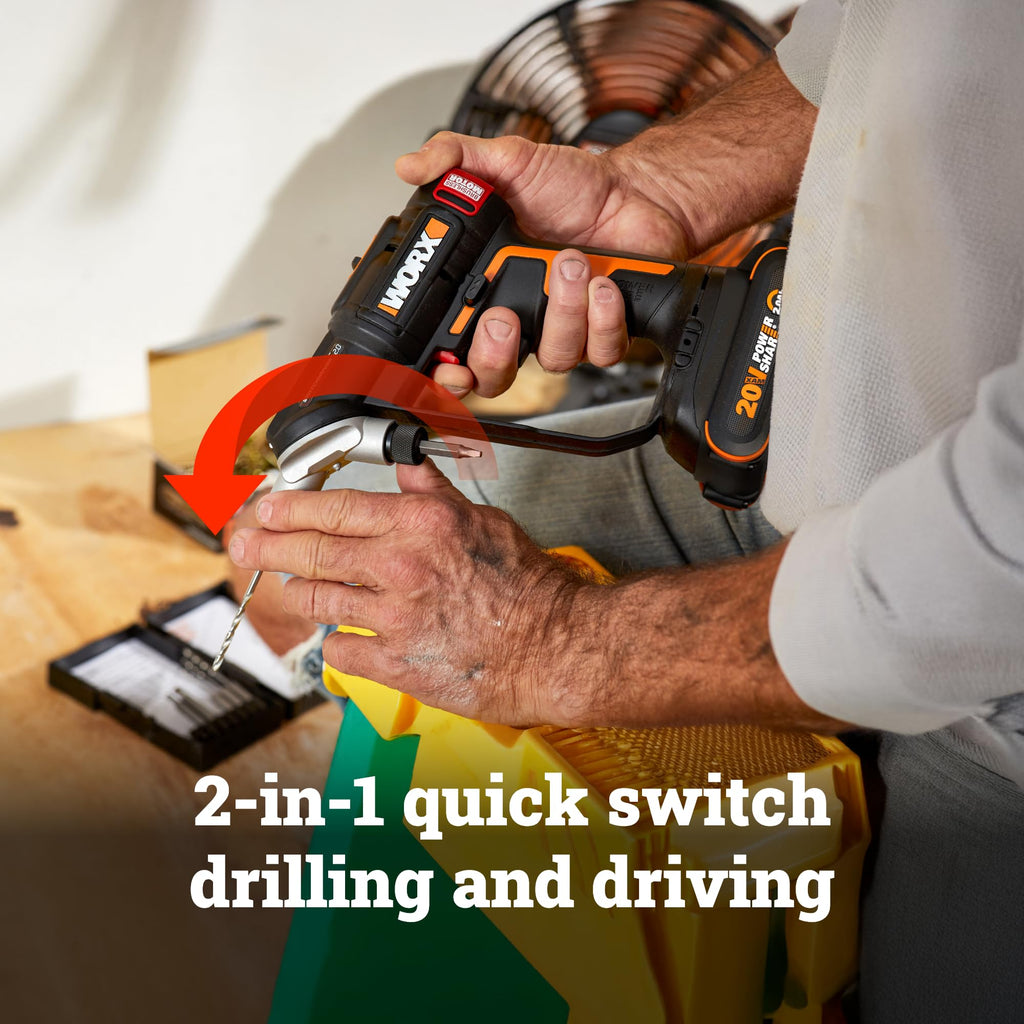 WORX Cordless Drill Driver, 20V Brushless, SwitchDriver 2-in-1, WX177L.2 (additional view 3)