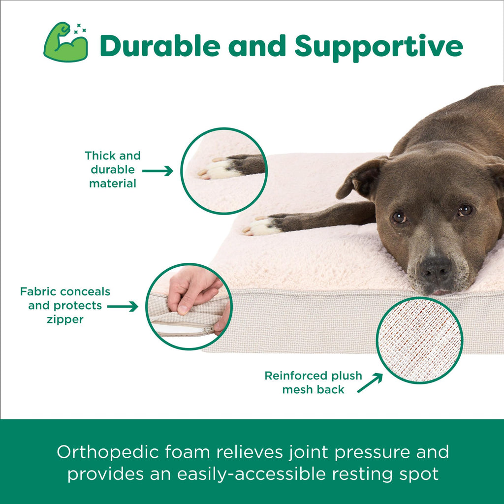 Furhaven Orthopedic Dog Bed - Wheat / Medium view 5