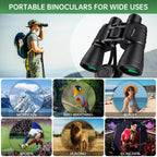 FLYANT 20x50 High Powered Binoculars for Adults, Waterproof Compact Binoculars with Low Light Vision for Bird Watching
