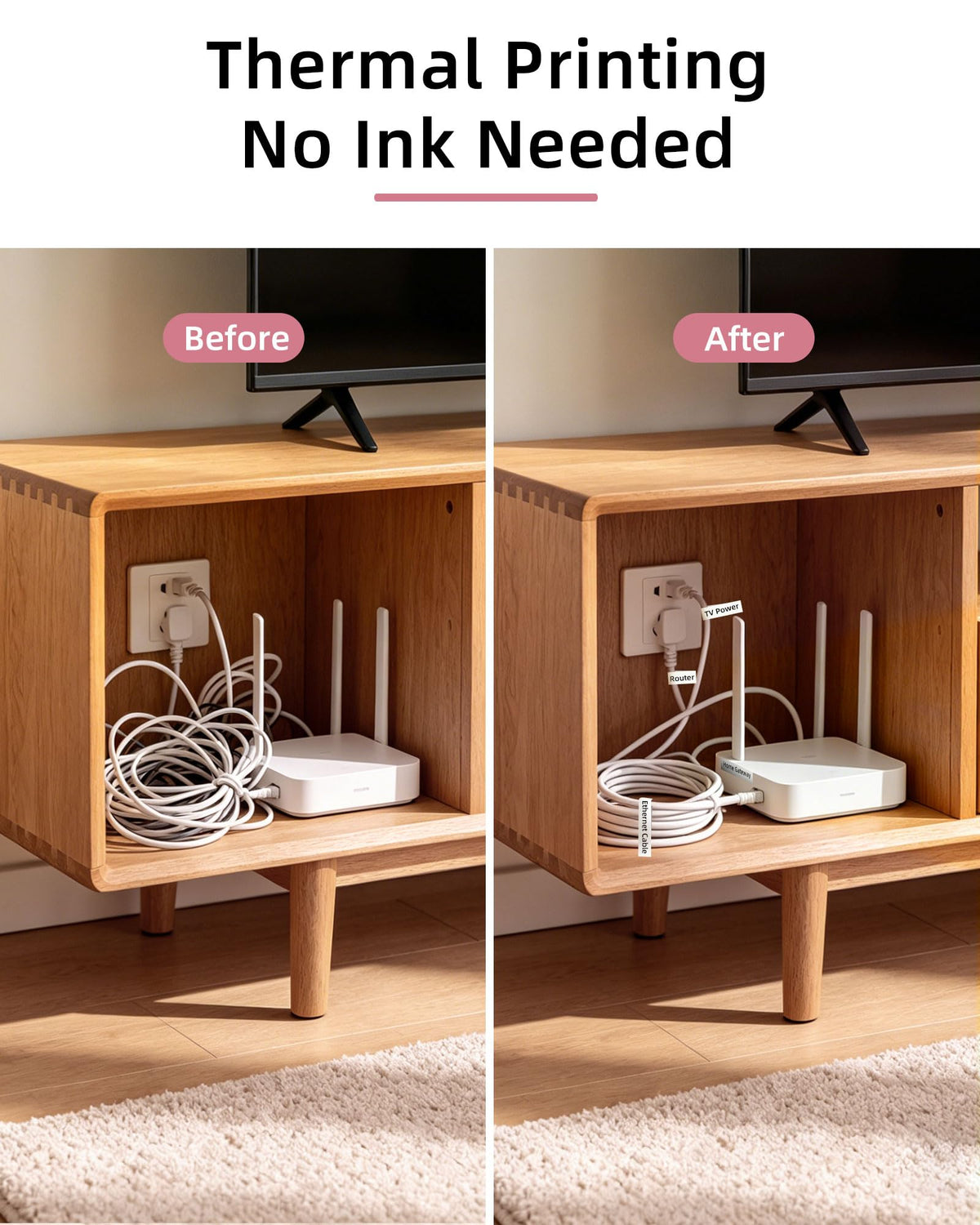 ORGSTA Label Maker, Portable Bluetooth Label Maker Machine with Tape - Pink view 7