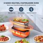 SOHIDA Cordless Heated & Electric Lunch Box for Adults (BX60)