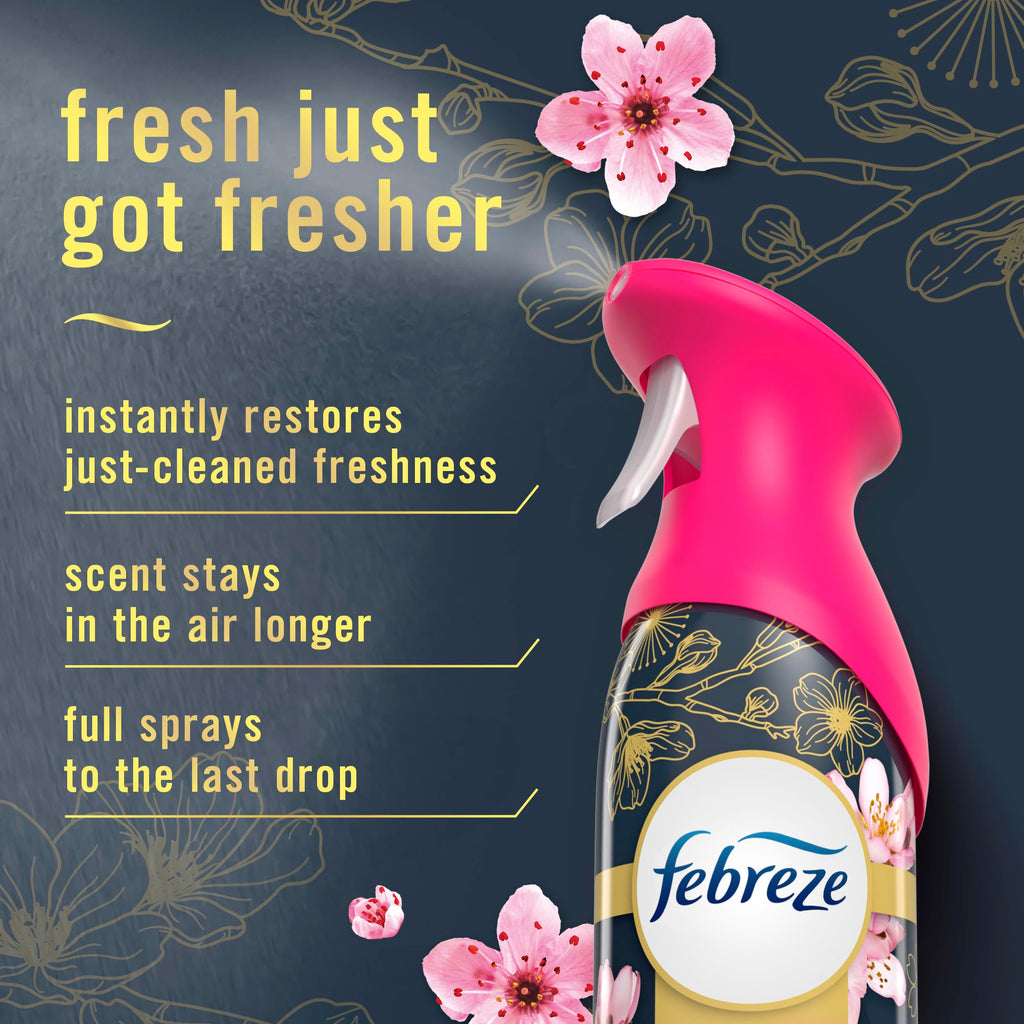 Febreze Odor-Fighting Air Freshener Spray, Room Spray, Japanese Cherry Blossom and (additional view 3)