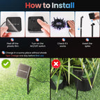 Moettany Solar String Lights Outdoor Waterproof - Red White and Blue view 5