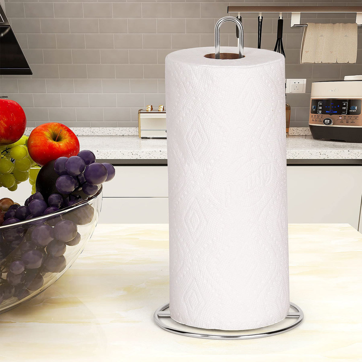 OBODING Paper Towel Holder Countertop - Silver view 2