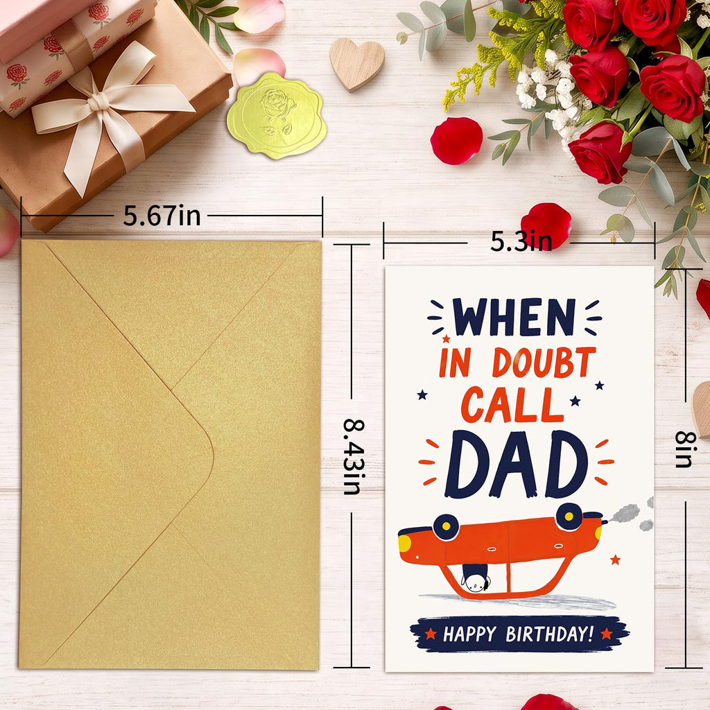 BRYUBR Birthday Card for Dad - Funny-11 view 1