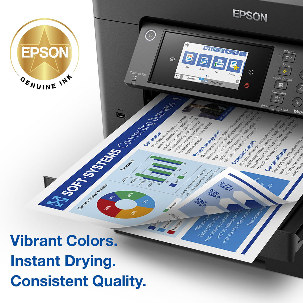 Epson 812 Genuine Ink Cartridge XL Black and Standard Color Combo Pack (T812XL-BCS)