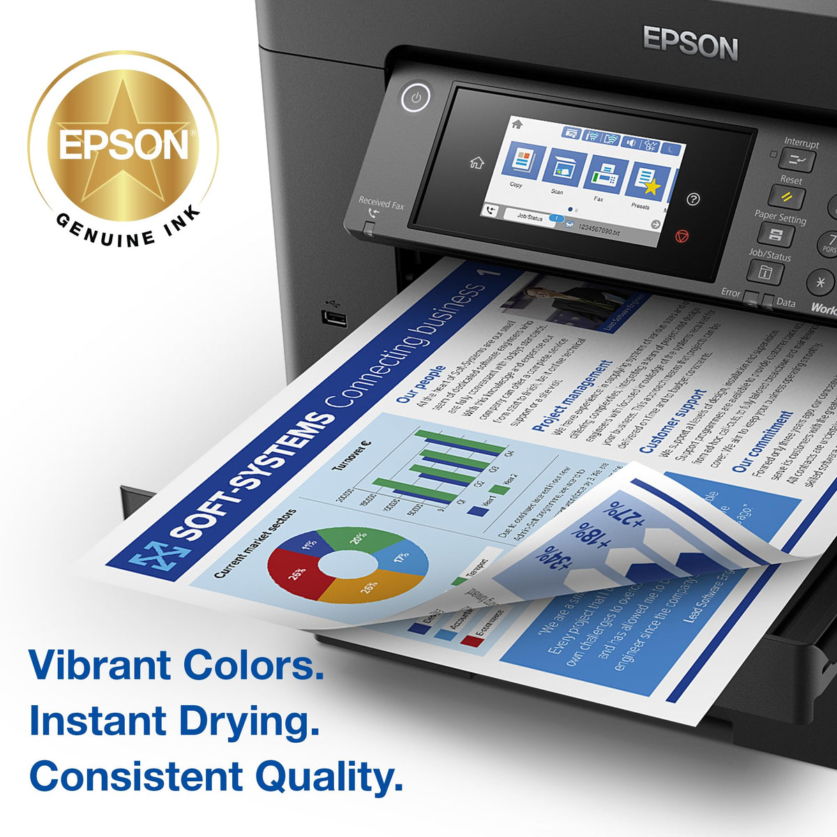 Epson 812 Genuine Ink Cartridge XL Black and Standard Color Combo Pack (T812XL-BCS)