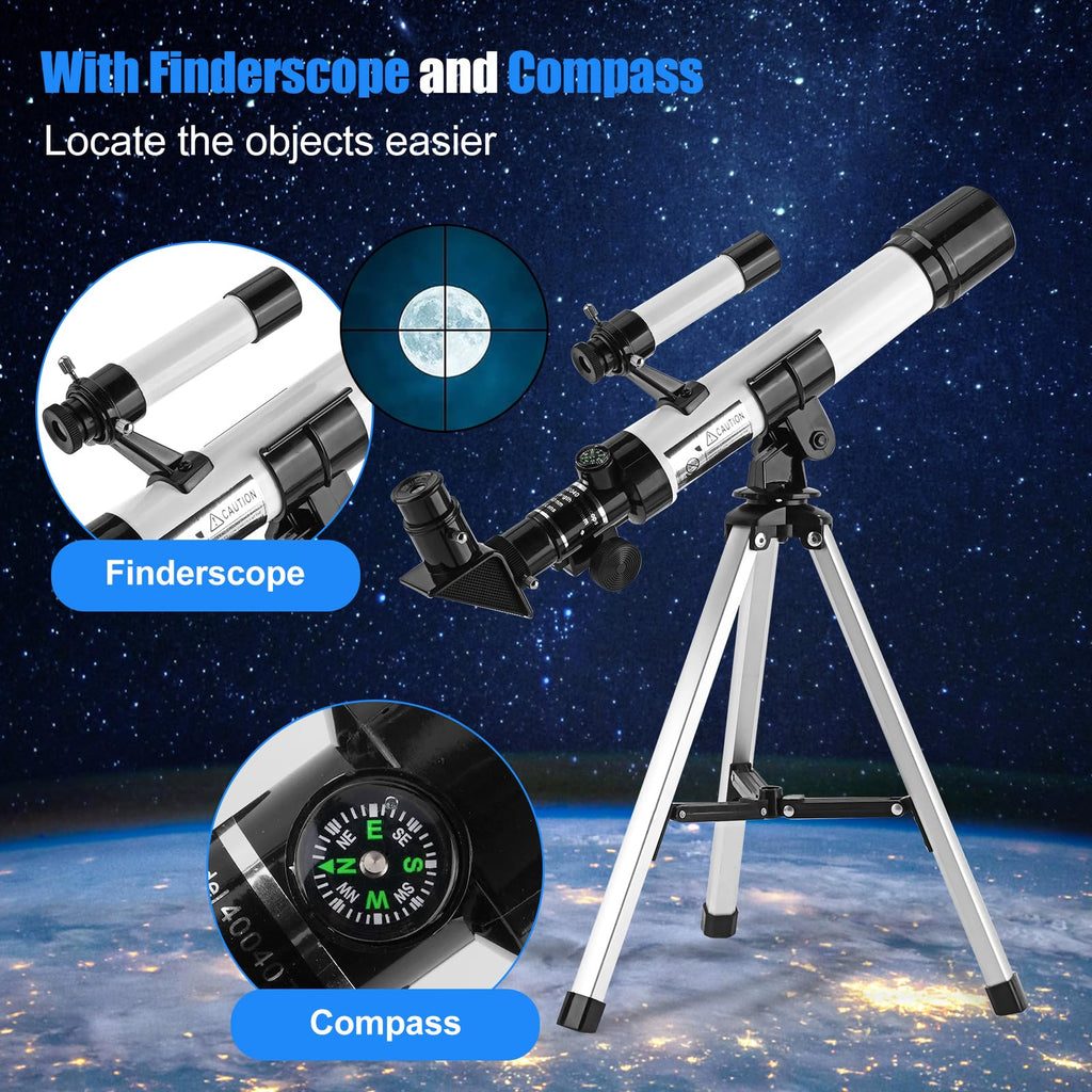 Telescope for Kids & Beginners 40mm Aperture 400mm AZ Mount (additional view 2)
