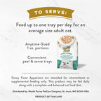 PURINA Fancy Feast Appetizers Lickable Grain Free Wet Cat Food Topper White Meat Chicken and Flaked Tuna Appetizer (Pack of 10)