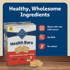 Blue Buffalo Health Bars Bacon Egg & Cheese Mini Dog Biscuits, 32 Ounce (Pack of 3) (801874)
