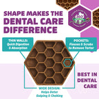 Yummy Combs Dog Dental Treats – Vet VOHC Approved – Delicious Chicken Protein – Removes Tartar with Cleaning Comb Shape